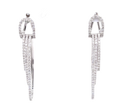 Triple tier Diamond Hoop Earrings