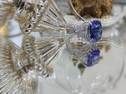 8.14ct Tanzanite and Diamond Halo Ring
