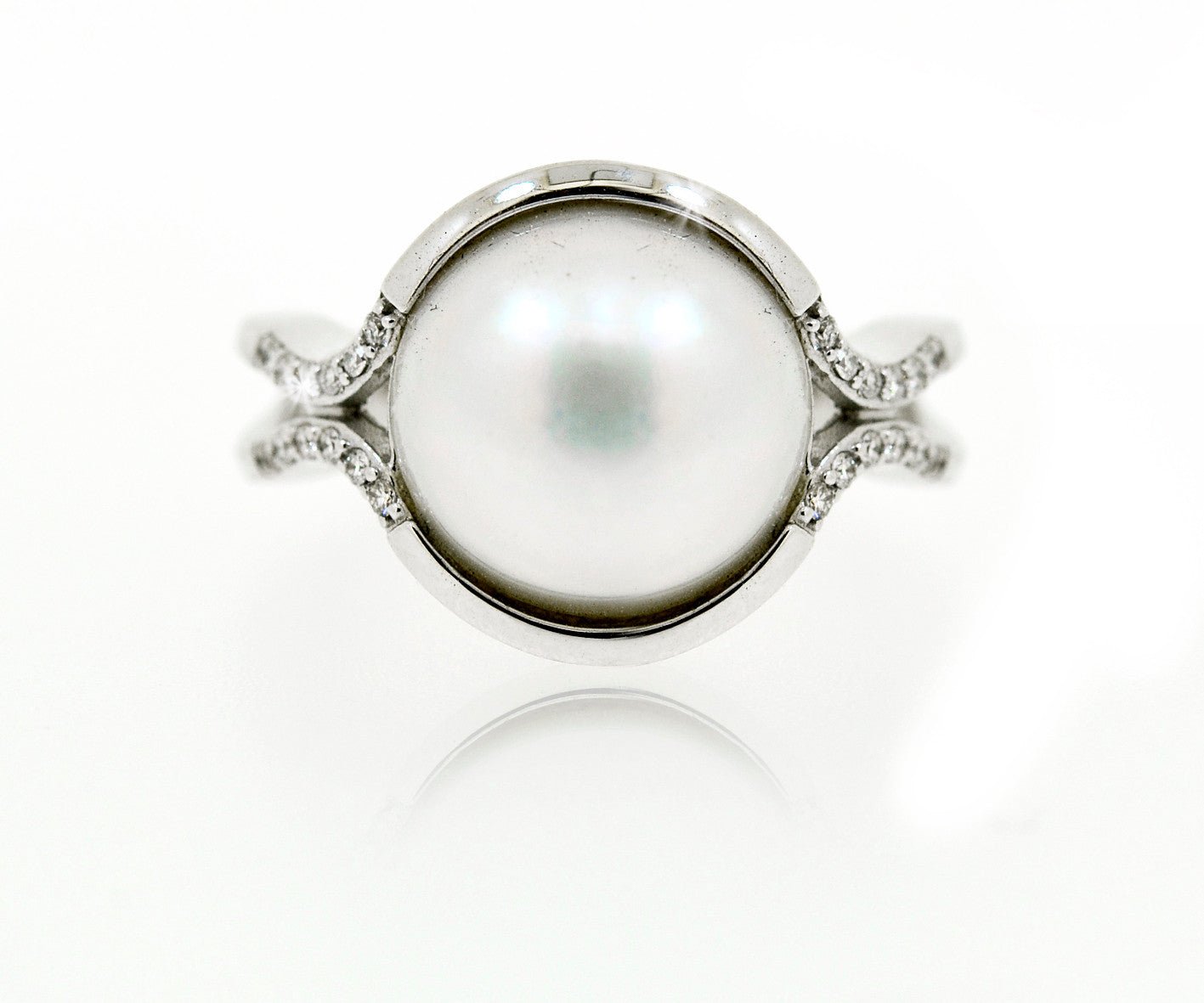 18 carat White gold Pearl Ring - ForeverJewels Design Studio 8