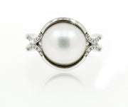 18 carat White gold Pearl Ring - ForeverJewels Design Studio 8