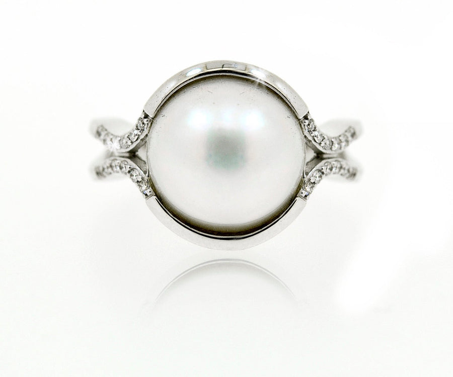 18 carat White gold Pearl Ring - ForeverJewels Design Studio 8