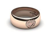 18ct Rose gold men's signet ring - ForeverJewels Design Studio 8