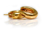 18ct Rose Gold Oval Hoop Earrings - ForeverJewels Design Studio 8