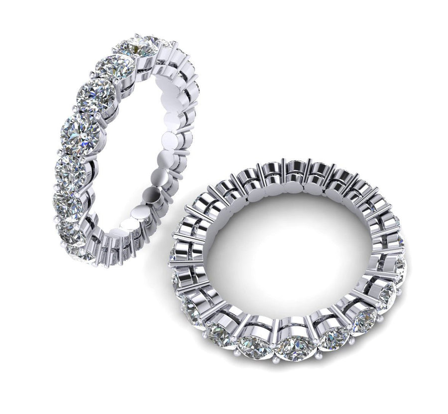 18ct White gold diamond eternity wedding band - ForeverJewels Design Studio 8