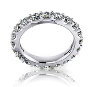 18ct White gold round brilliant diamond eternity wedding band - ForeverJewels Design Studio 8