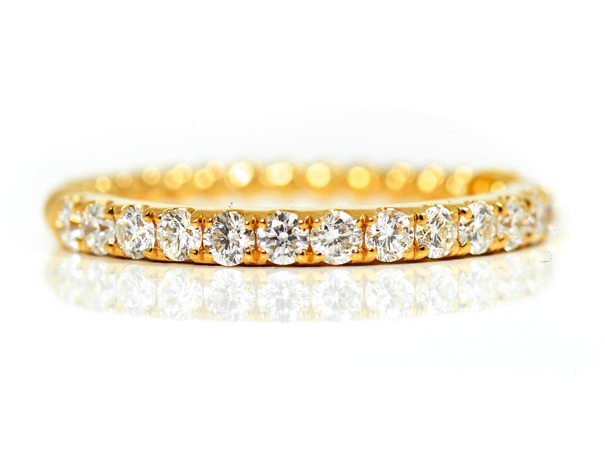 18ct Yellow Gold Diamond Bubble Wedding Band - ForeverJewels Design Studio 8