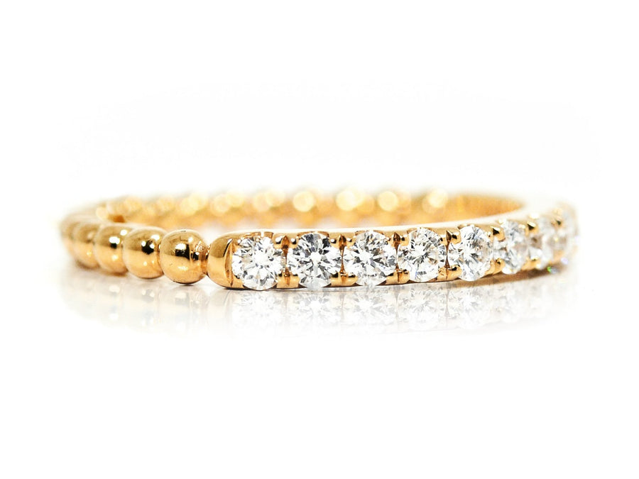 18ct Yellow Gold Diamond Bubble Wedding Band - ForeverJewels Design Studio 8
