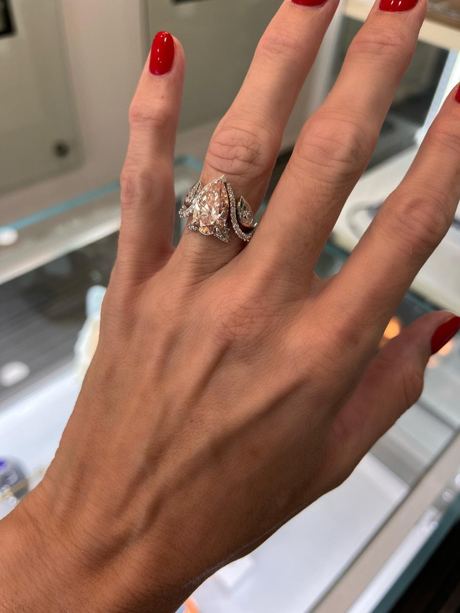 Lab grown Pink Diamond Ring