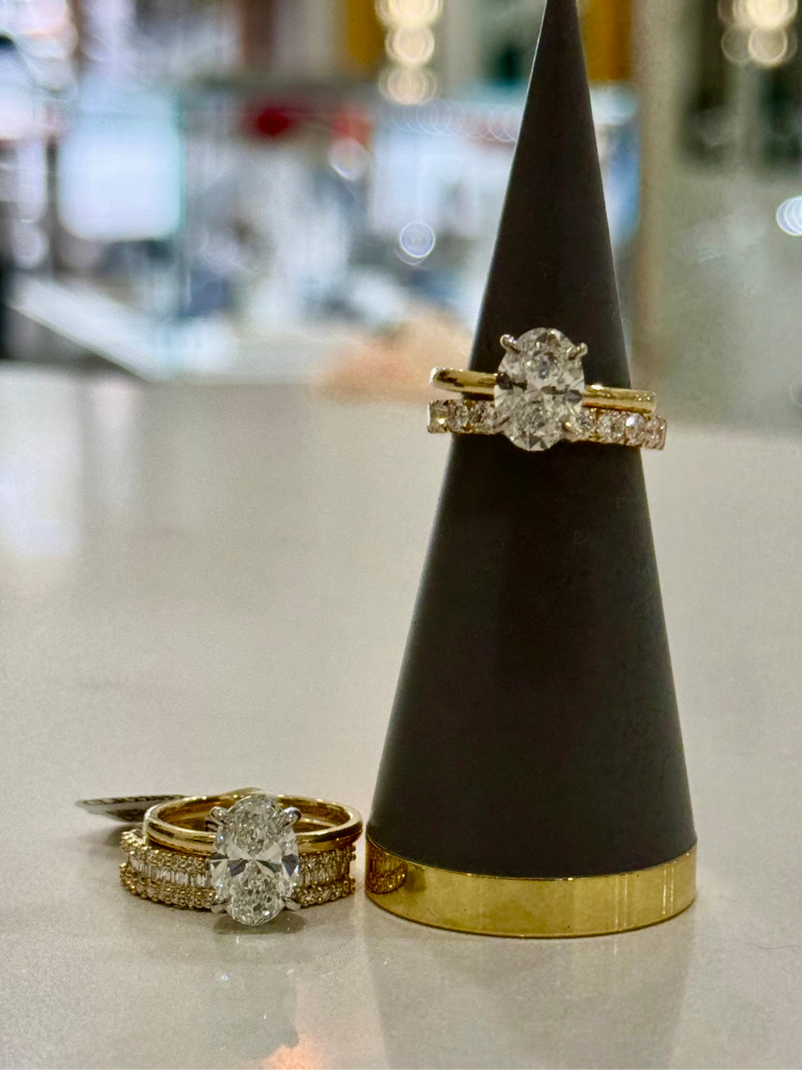 Oval 2.51 Solitaire lab Diamond Engagement Ring