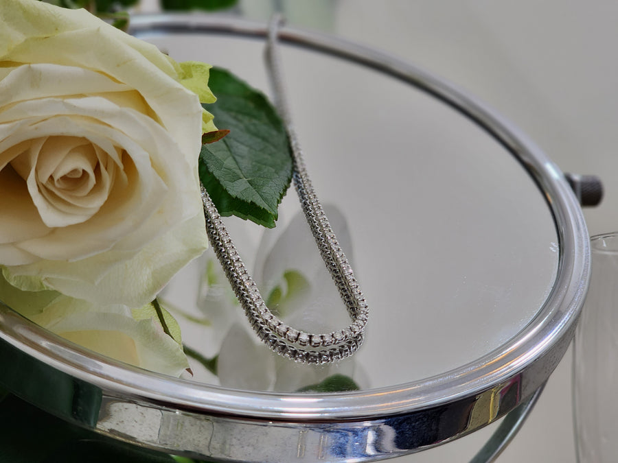 9.55ct Diamond Tennis Necklace
