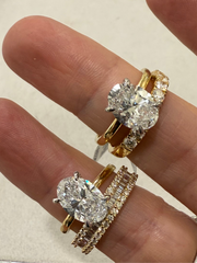 Oval 2.51 Solitaire lab Diamond Engagement Ring