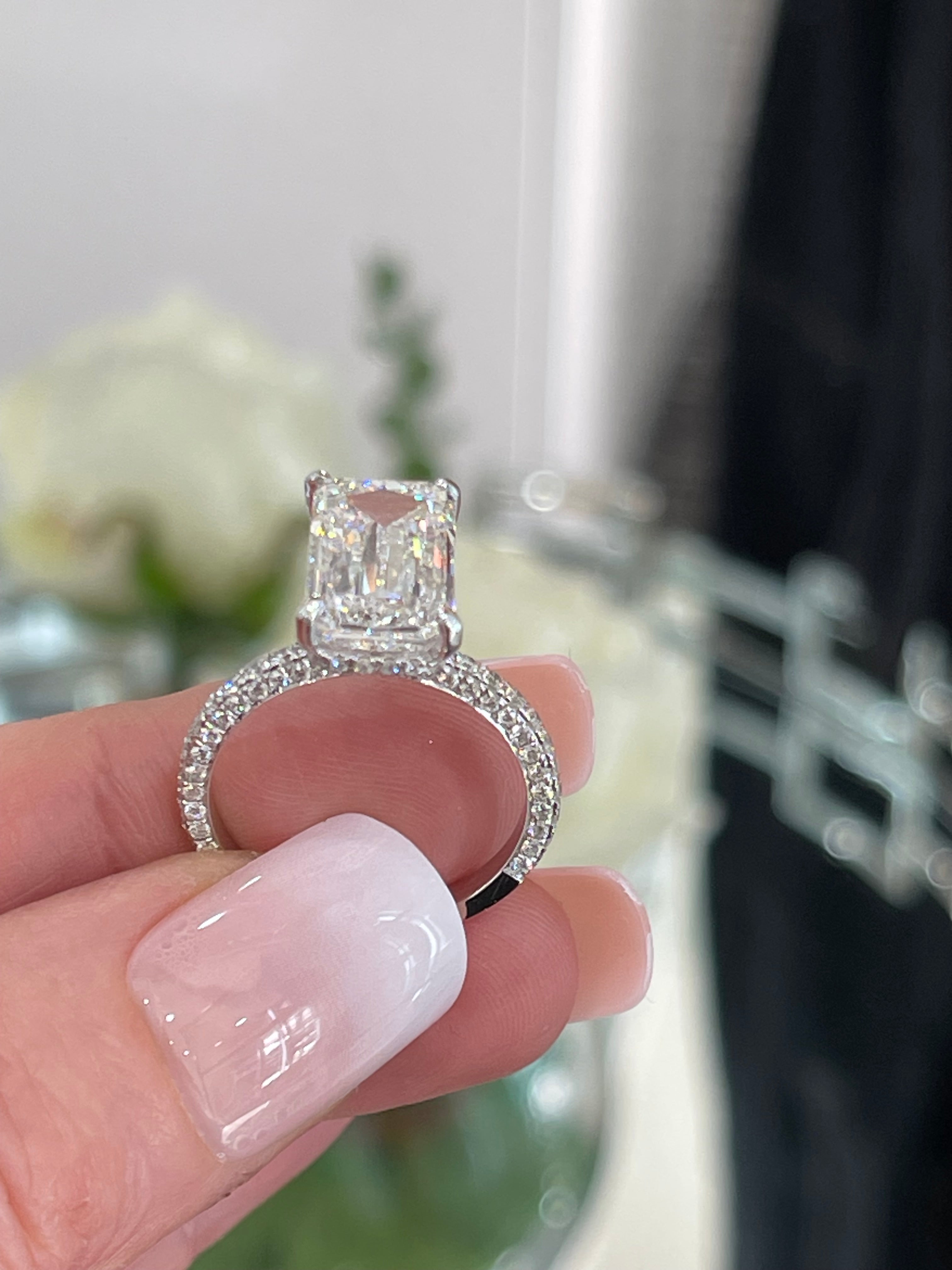 Bella Engagement Ring lab Diamond 6.03 ct