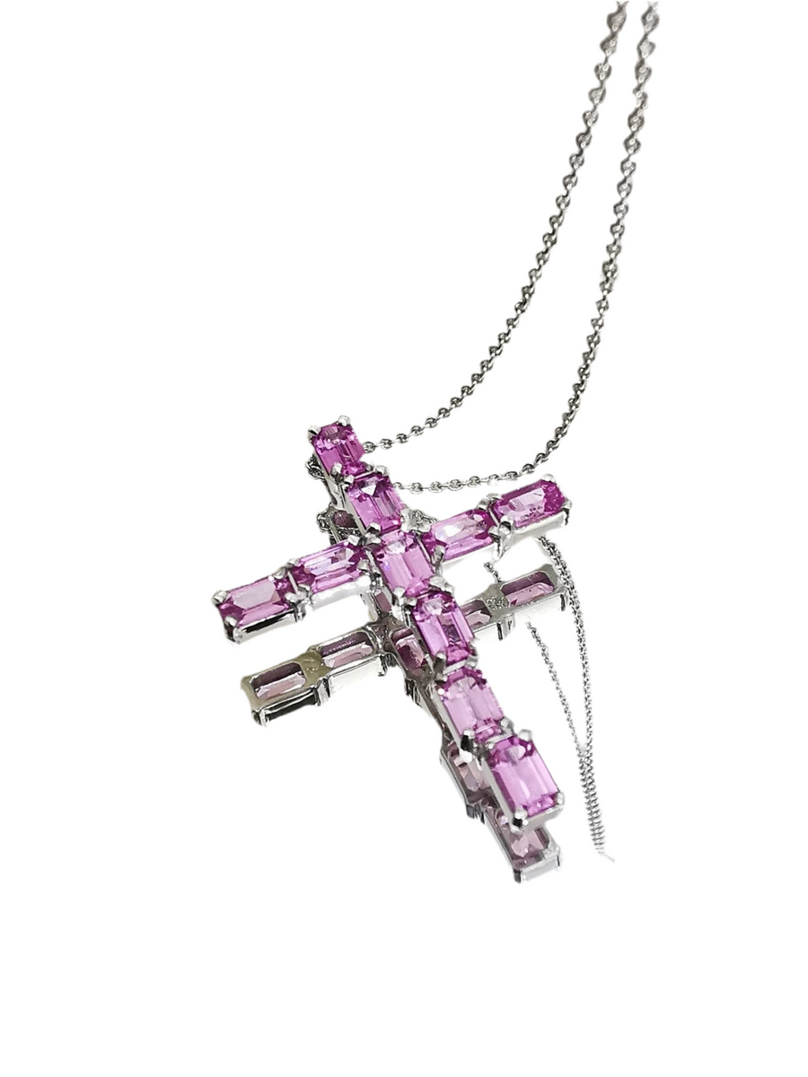 Pink Sapphire Cross