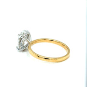 Oval 2.51 Solitaire lab Diamond Engagement Ring