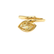 Marquise Fancy Yellow diamond Ring