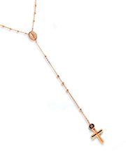 9ct Rose gold Rosary Mother Mary and cross pendant - ForeverJewels Design Studio 8