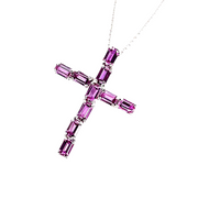 Pink Sapphire Cross