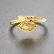 Marquise Fancy Yellow diamond Ring