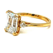 Trilogy lab Diamond Engagement Ring