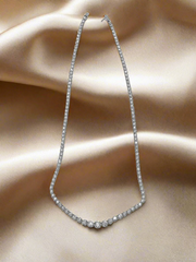 Graduated Diamond tennis necklace