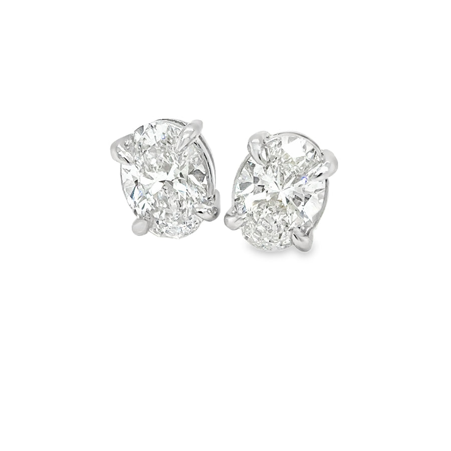 Oval Lab Diamond Studs