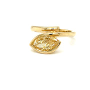Marquise Fancy Yellow diamond Ring