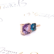 Amethyst and London Blue Topaz Pendant - ForeverJewels Design Studio 8