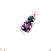 Amethyst and London Blue Topaz Pendant - ForeverJewels Design Studio 8