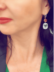 Aquamarine and Pink Tourmaline Diamond Earrings - ForeverJewels Design Studio 8
