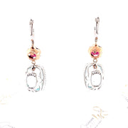 Aquamarine and Pink Tourmaline Diamond Earrings - ForeverJewels Design Studio 8