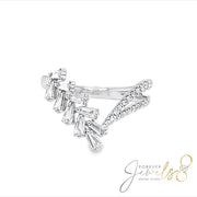 Baguette and Round Brilliant Diamond Ring - ForeverJewels Design Studio 8