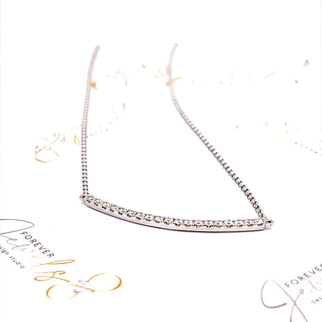 Bar Diamond Necklace - ForeverJewels Design Studio 8