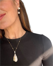 Baroque Pearl and Diamond Pendant - ForeverJewels Design Studio 8