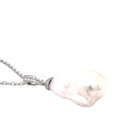 Baroque Pearl and Diamond Pendant - ForeverJewels Design Studio 8