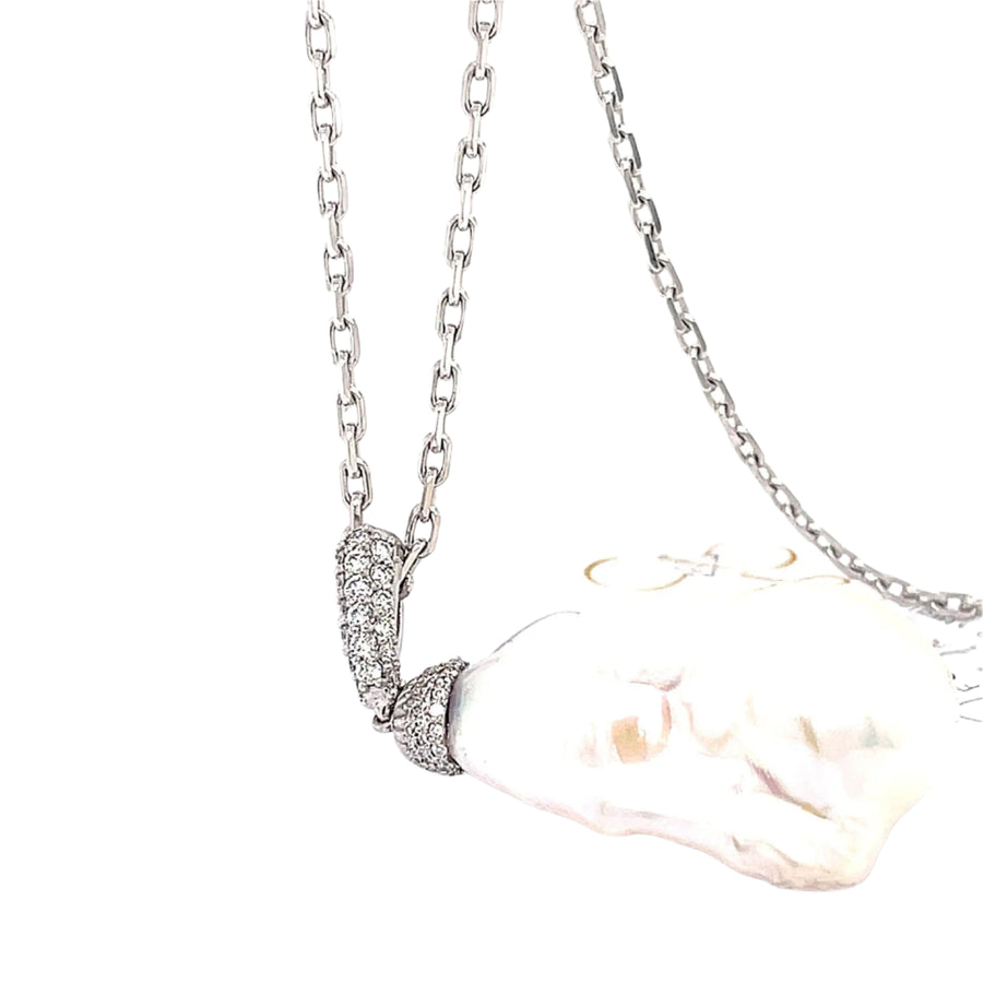 Baroque Pearl and Diamond Pendant - ForeverJewels Design Studio 8