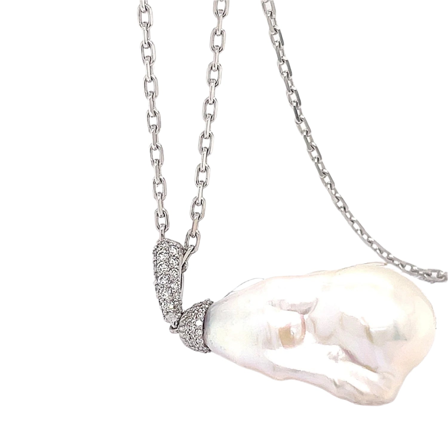 Baroque Pearl and Diamond Pendant - ForeverJewels Design Studio 8