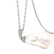 Baroque Pearl and Diamond Pendant - ForeverJewels Design Studio 8