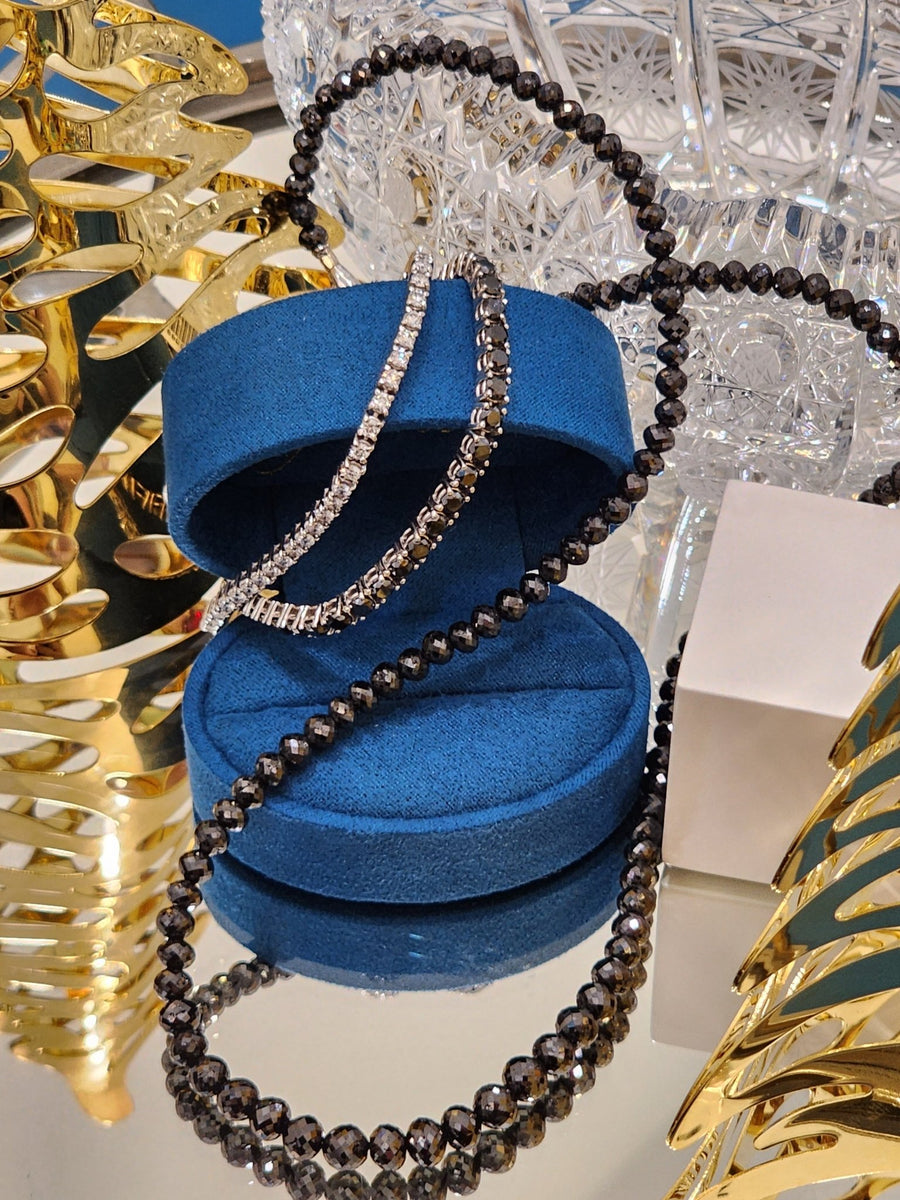 Black Diamond Bead Necklace - ForeverJewels Design Studio 8