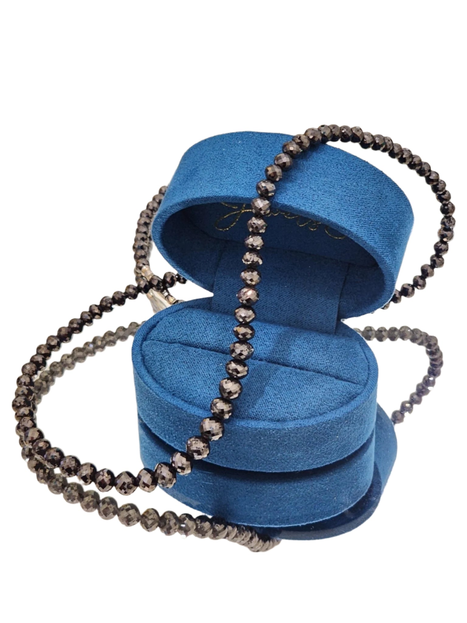 Black Diamond Bead Necklace - ForeverJewels Design Studio 8