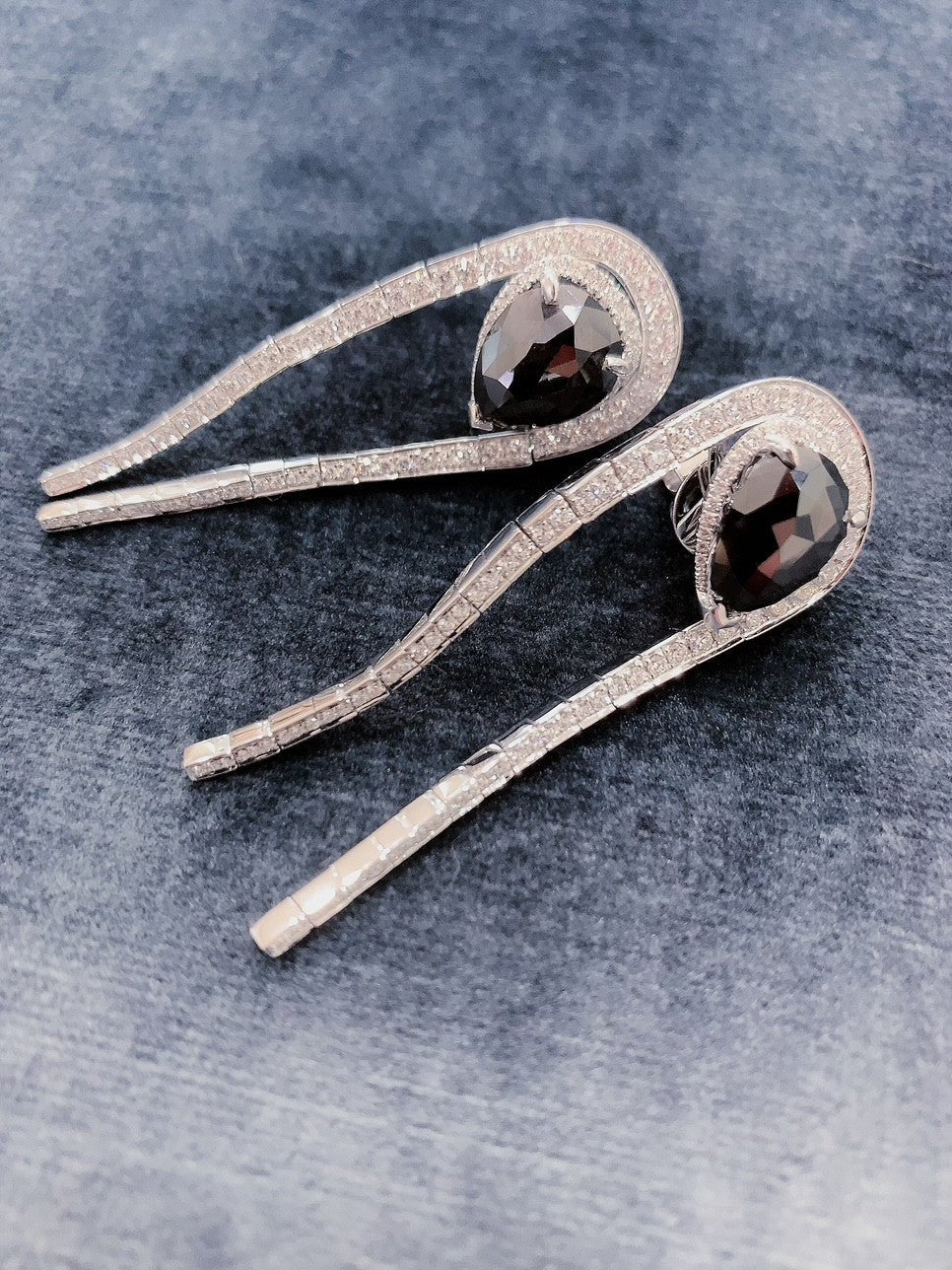 Black diamond earrings - ForeverJewels Design Studio 8