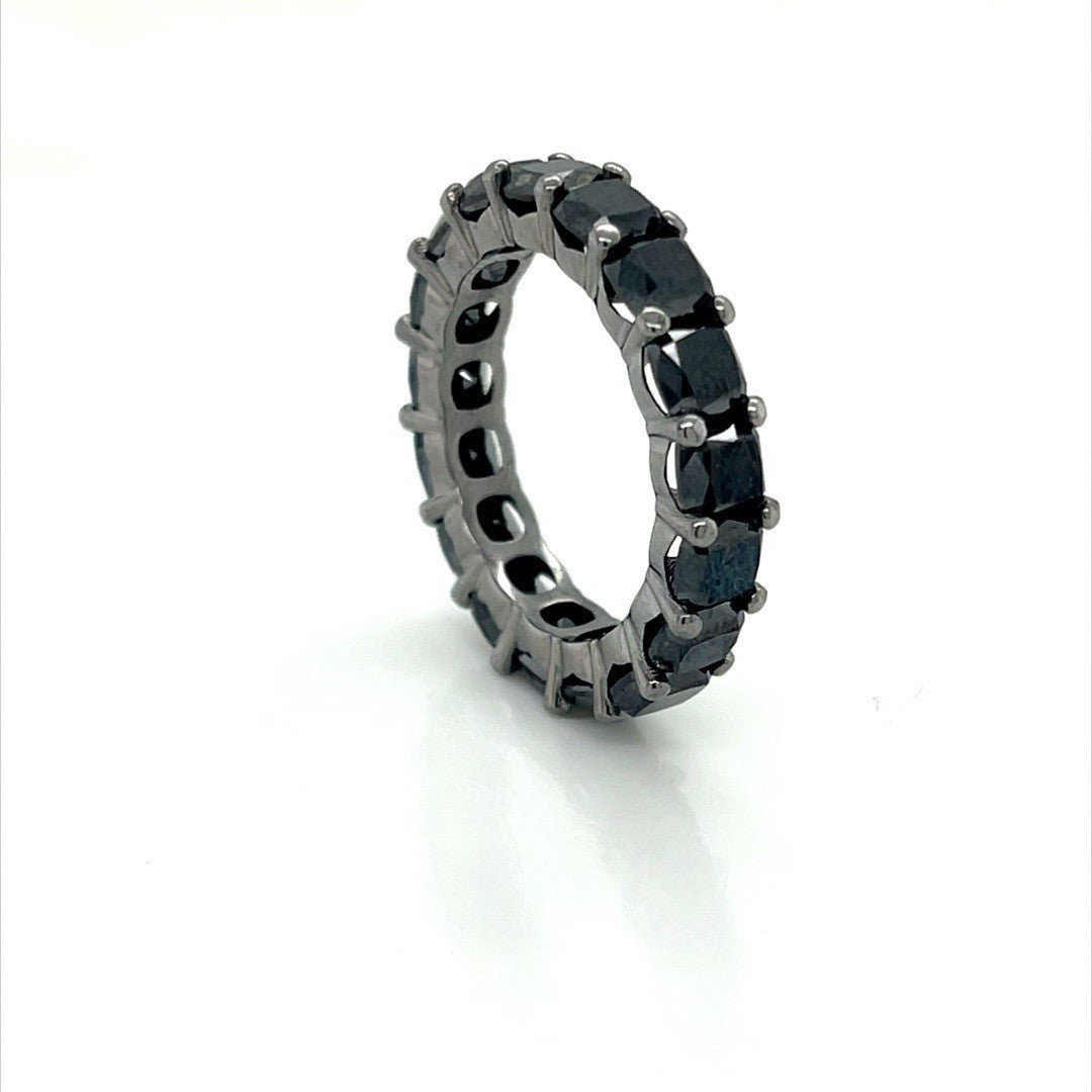Black Diamond Eternity Ring - ForeverJewels Design Studio 8