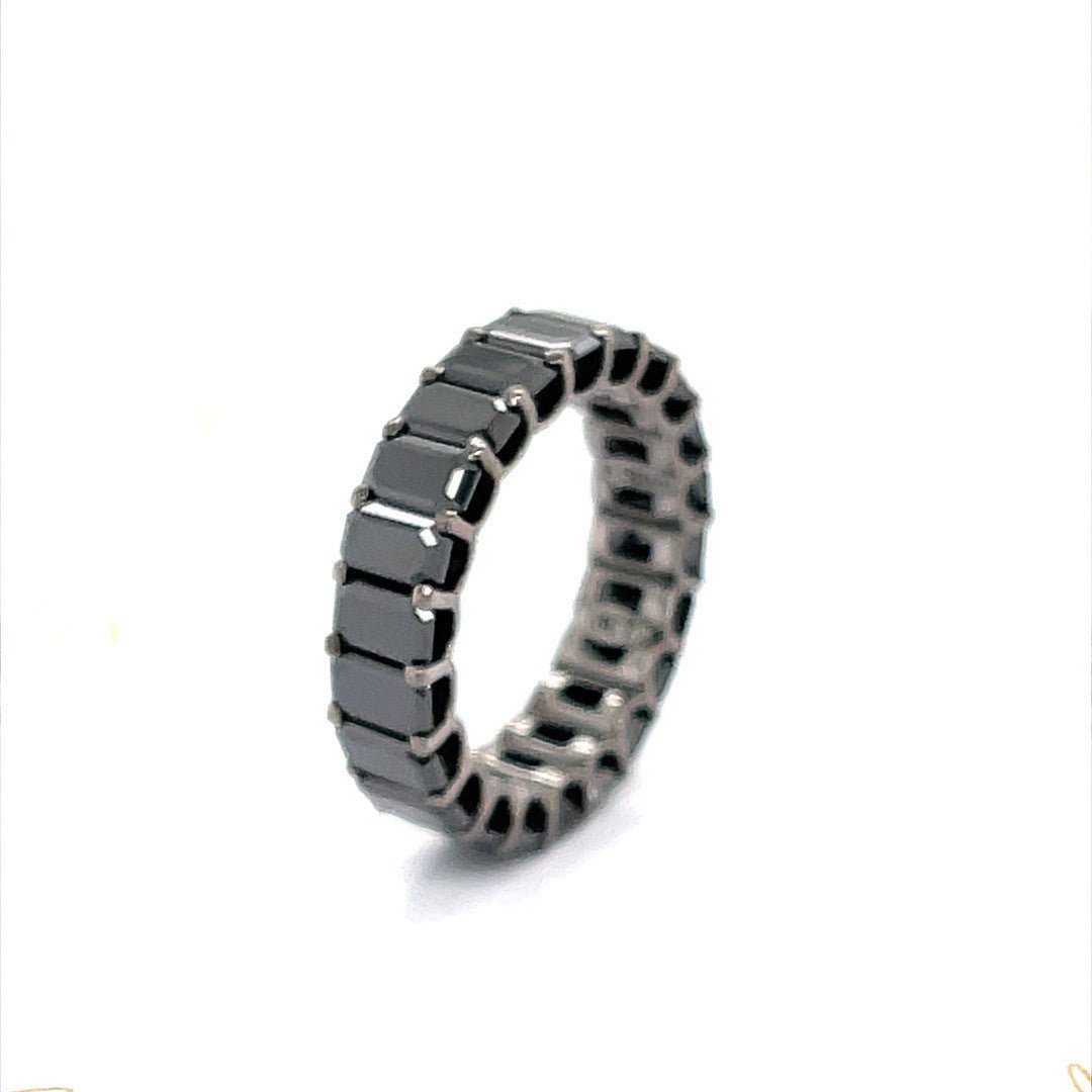 Black Diamond Eternity Ring - ForeverJewels Design Studio 8