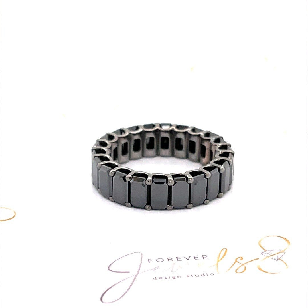 Black Diamond Eternity Ring - ForeverJewels Design Studio 8