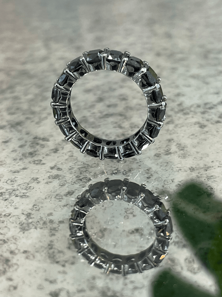 Black Diamond Eternity Ring - ForeverJewels Design Studio 8