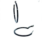 Black Diamond Hoop Earrings - ForeverJewels Design Studio 8