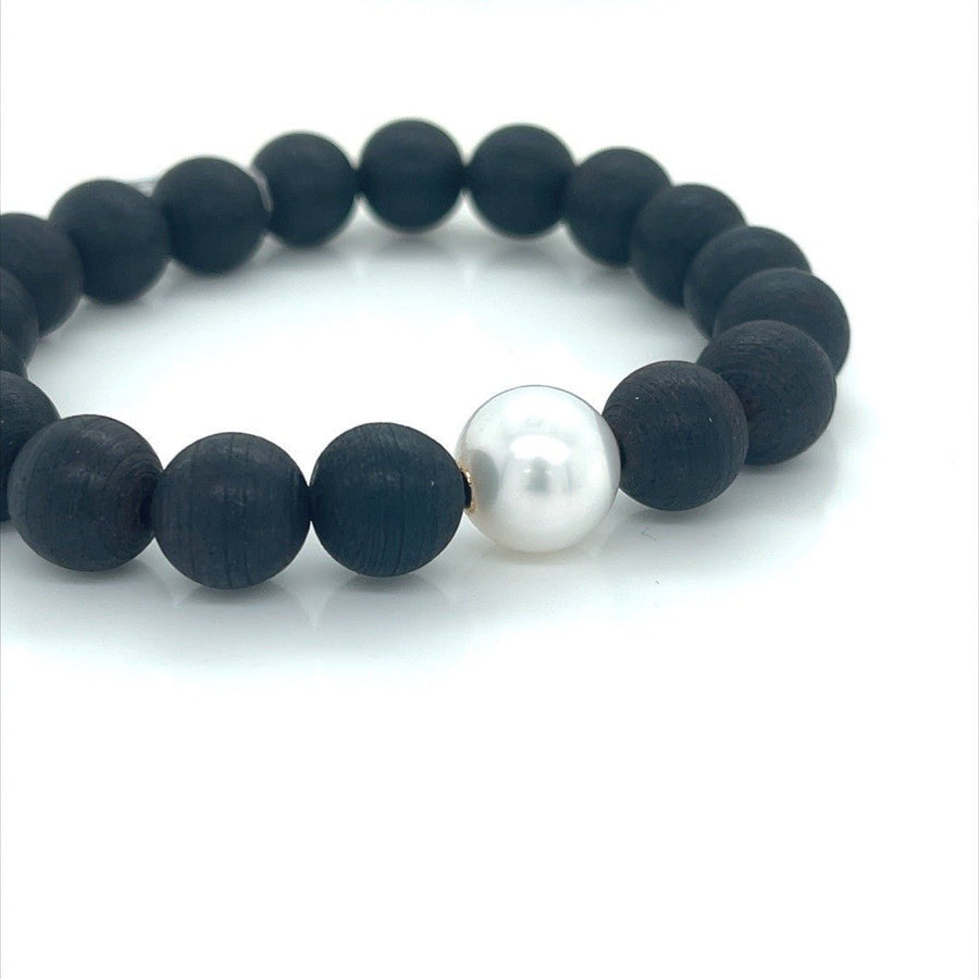 Black Sandalwood and South Sea Pearl bracelet - ForeverJewels Design Studio 8