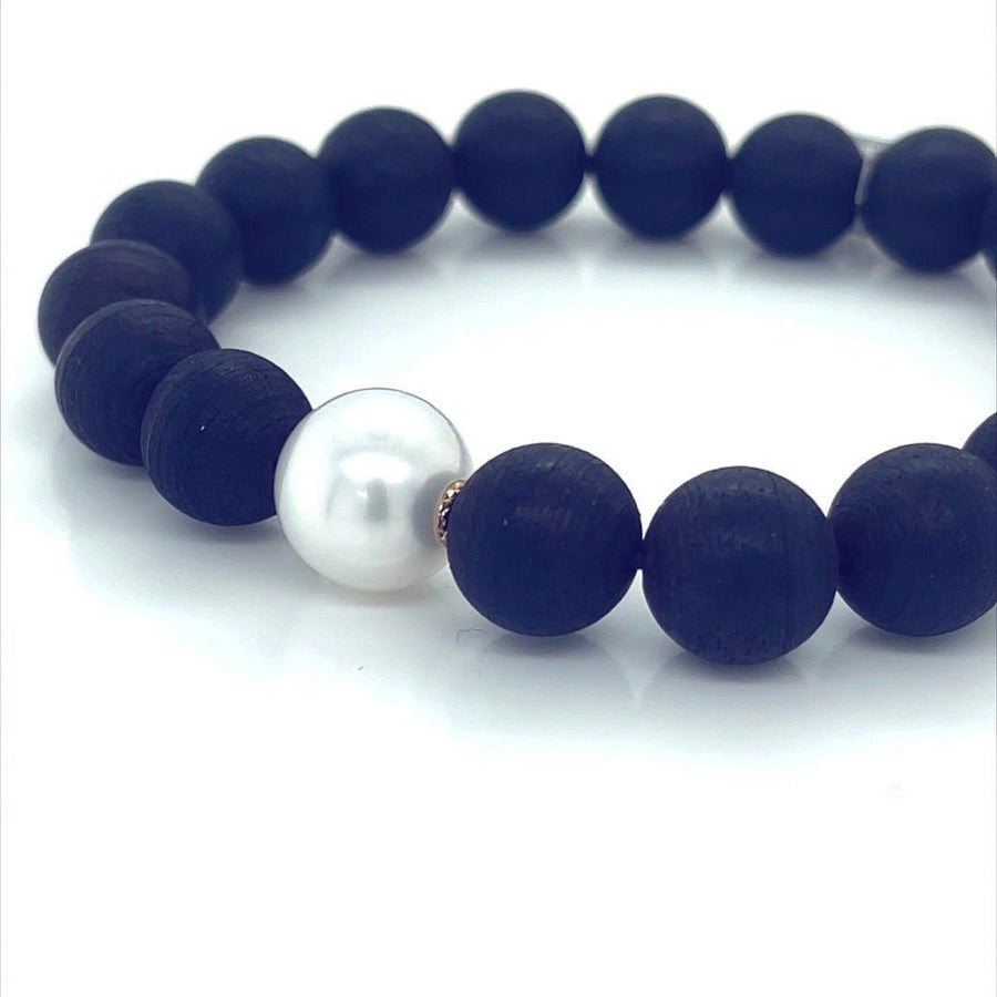 Black Sandalwood and South Sea Pearl bracelet - ForeverJewels Design Studio 8