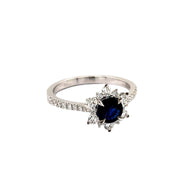Blue Ceylon Sapphire Diamond Ring - ForeverJewels Design Studio 8