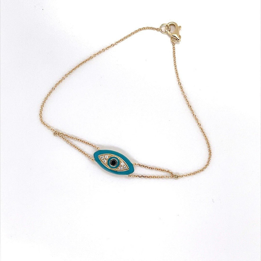 Blue eye protection diamond Bracelet - ForeverJewels Design Studio 8