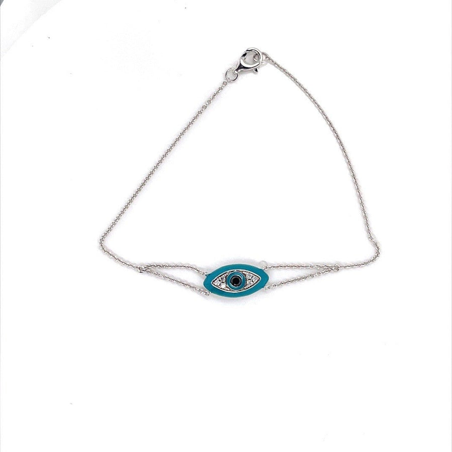 Blue eye protection diamond Bracelet - ForeverJewels Design Studio 8
